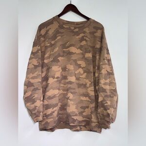 Lululemon crewneck camo sweater size xl